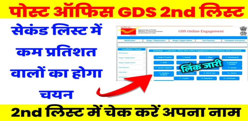 India Post GDS 2nd Merit List 2023
