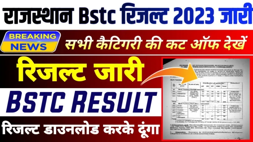 Rajasthan BSTC Result 2023 Link